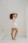 Clara-Jade Pointelle Shorts - Pink Floral