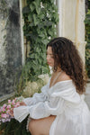 Iris Recycled Chiffon Robe - Iridescent Ivory