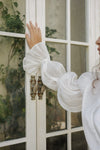 Iris Recycled Chiffon Robe - Iridescent Ivory