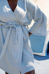 Camillo Bubble Wrap Robe - Blue