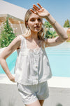 Penelope Pyjama Set - Ivory white