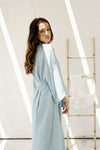 Camillo Bubble Wrap Midi Robe - Blue