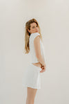 Clara Cap Sleeve Reversible Top -Cream White
