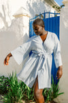 Camillo Bubble Wrap Robe - Blue