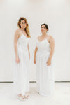 Fleur Drop Waist Maxi Slip Dress - Ivory