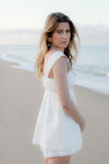 Brontë Embroidered Playsuit - Ivory