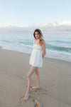 Brontë Embroidered Playsuit - Ivory