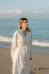 Brontë Gingham Midi Robe - Buttermilk Yellow