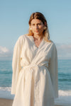 Brontë Gingham Midi Robe - Buttermilk Yellow