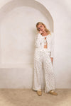 Clara Reversible Pointelle Pyjama Set - Holly Print