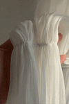 Iris Recycled Chiffon Robe - Iridescent Ivory
