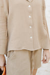 Naomi Lounge bubble cotton set - Mocha