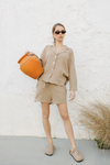 Naomi Lounge bubble cotton set - Mocha