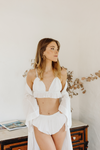 Diana Dobby Bridal Knickers - White