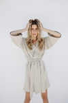 Camillo Bubble Wrap Robe - Sage Green