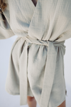 Camillo Bubble Wrap Robe - Sage Green
