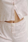 Clara-Jade Pointelle Shorts - Pink Floral