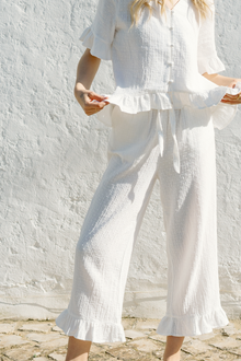  Remi Trousers Pyjama Set  - White