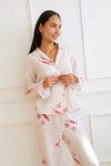 Noelle Bubble Cotton Xmas Gingham Print - Blush Pink