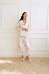 Noelle Bubble Cotton Xmas Gingham Print - Blush Pink