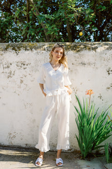  Remi Pyjama Trousers  - White