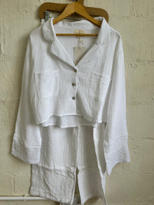  *SS* Sienna white pyjama set