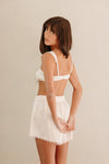 Valentina Boyfriend boxer shorts - Ivory