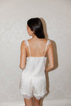 Sofia lace satin set - Vintage cream