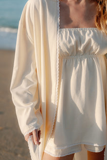  Brontë Gingham Midi Robe - Buttermilk Yellow