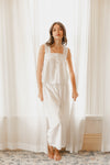 Penelope Barrel Leg Trouser - White