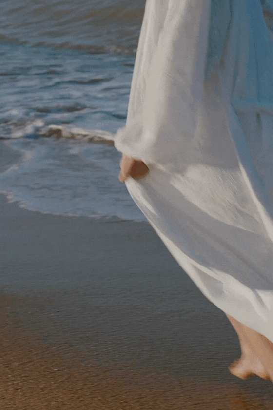 Rae Embroidered Maxi Bridal Robe - Ivory White