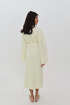 Brontë Gingham Midi Robe - Buttermilk Yellow