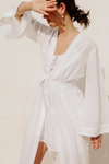 Diana Dobby Bridal Slip Dress - White