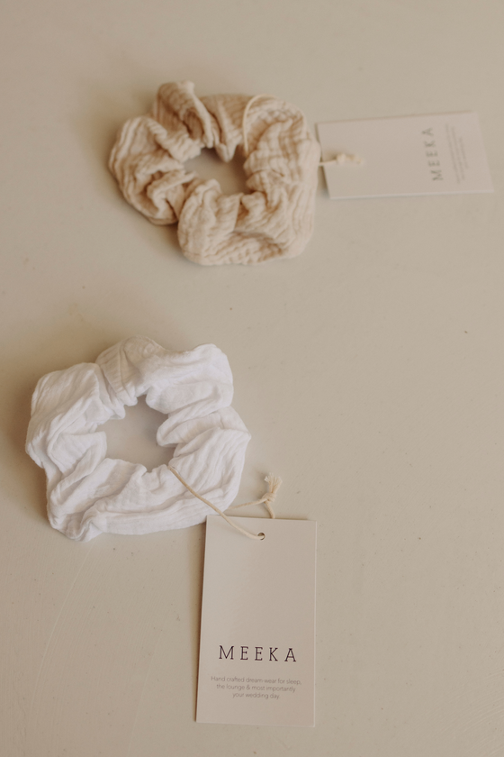 Organic Bubble Cotton Scrunchie