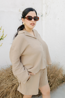  Naomi Lounge bubble cotton set - Mocha