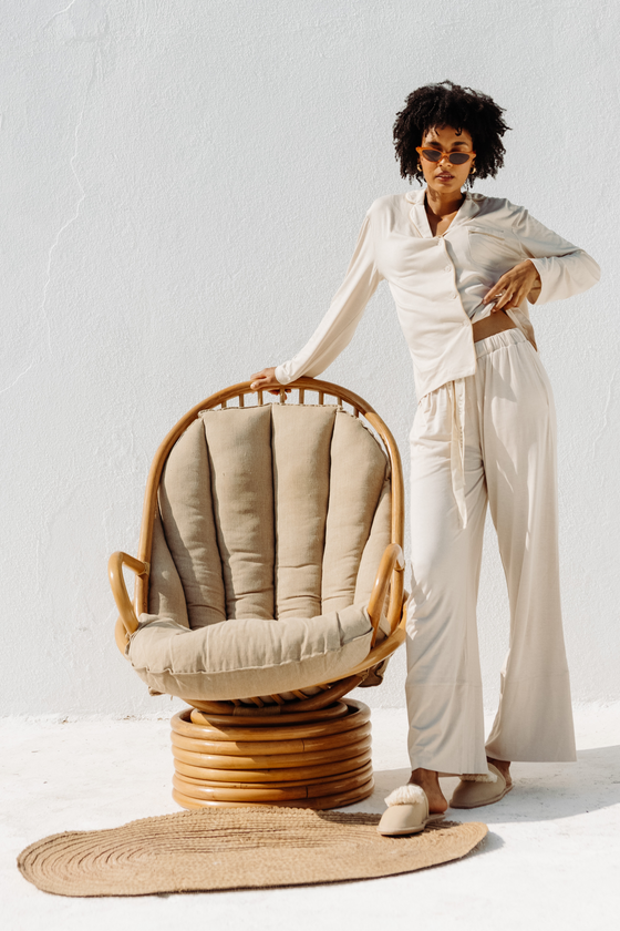 Maiya Organic Bamboo Pyjamas - Beige