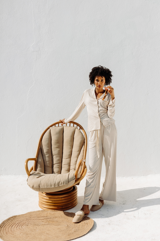 Maiya Organic Bamboo Pyjamas - Beige