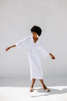  Bubble cotton kimono and slippers
