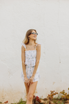 Aurora Frill Cami & Short PJ Set - Blue Floral
