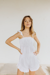 Aurora Frill Cami & Short PJ Set - White