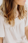 Callie Bubble Top & Short Pj Lounge Set - Nude