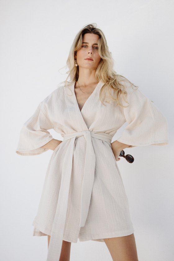 Camillo Bubble Wrap Robe - Nude