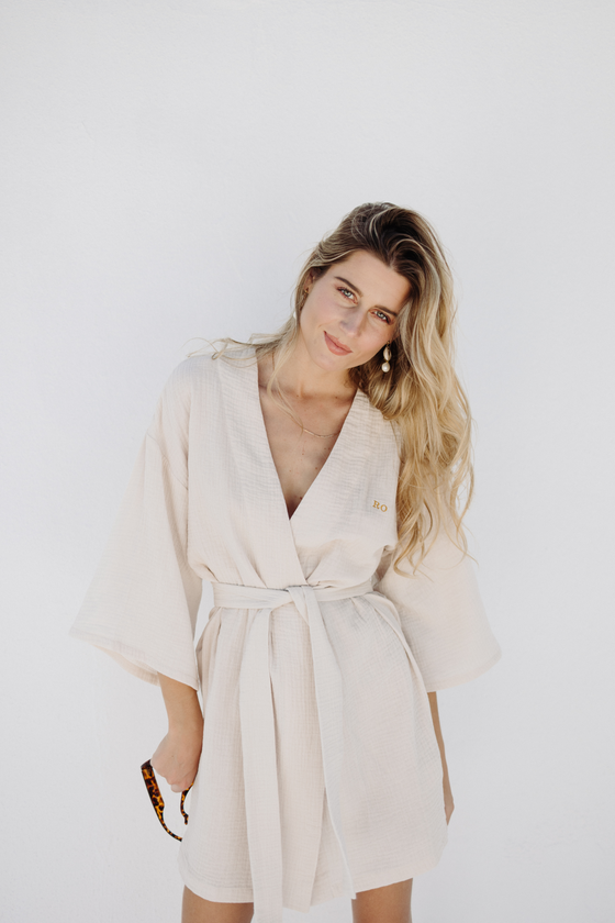 Camillo Bubble Wrap Robe - Nude