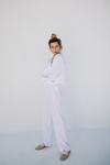 Sienna Bubble Lounge Pyjamas - White
