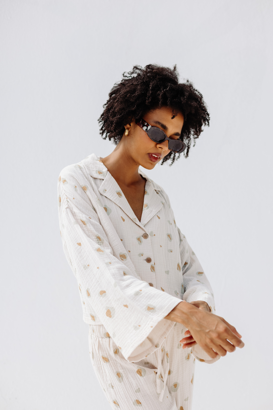 womens night top and trousers set
