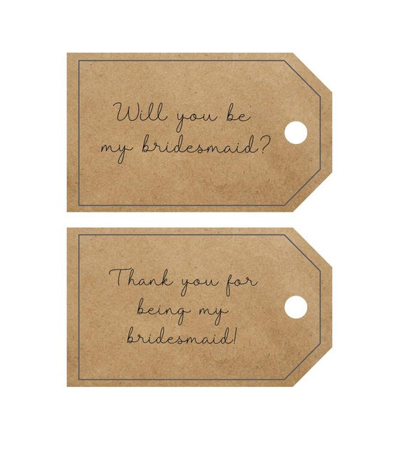 Bridesmaid Swing tag Meeka 
